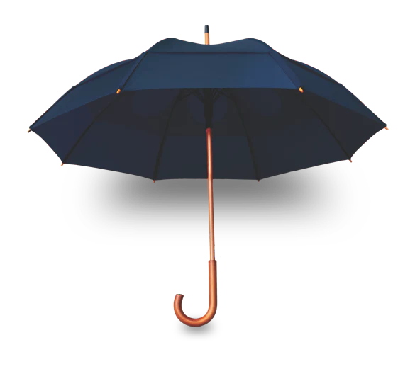 GustBuster Classic 48" Auto Open Folding Windproof Umbrella Lightweight and Strong