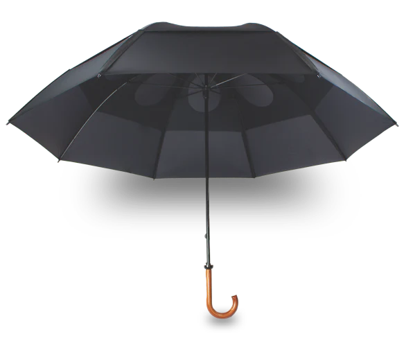 The Classy Gustbuster Doorman Large Windproof Umbrellas (Black)