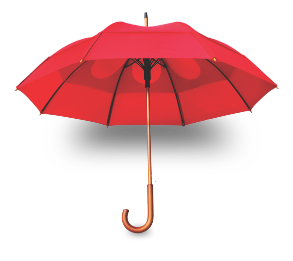 GustBuster Classic 48" Auto Open Folding Windproof Umbrella Lightweight and Strong