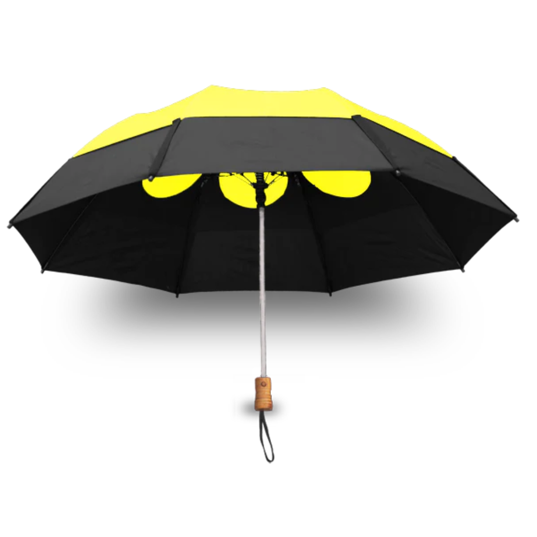 Gustbuster Metro Dual Canopy Collapsible AUTO OPEN 43" Compact Windproof Umbrela