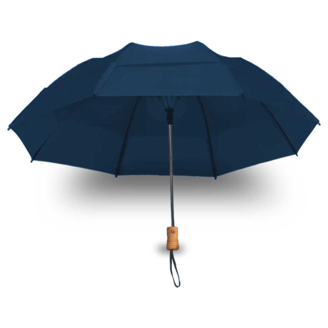 Gustbuster Metro Dual Canopy Collapsible AUTO OPEN 43" Compact Windproof Umbrela