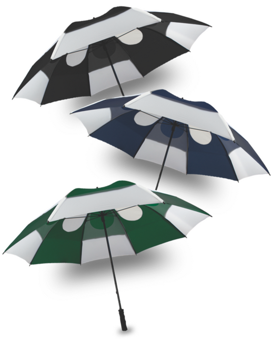 GustBuster Pro Series Gold 62" and 68" Windproof Golf Umbrellas