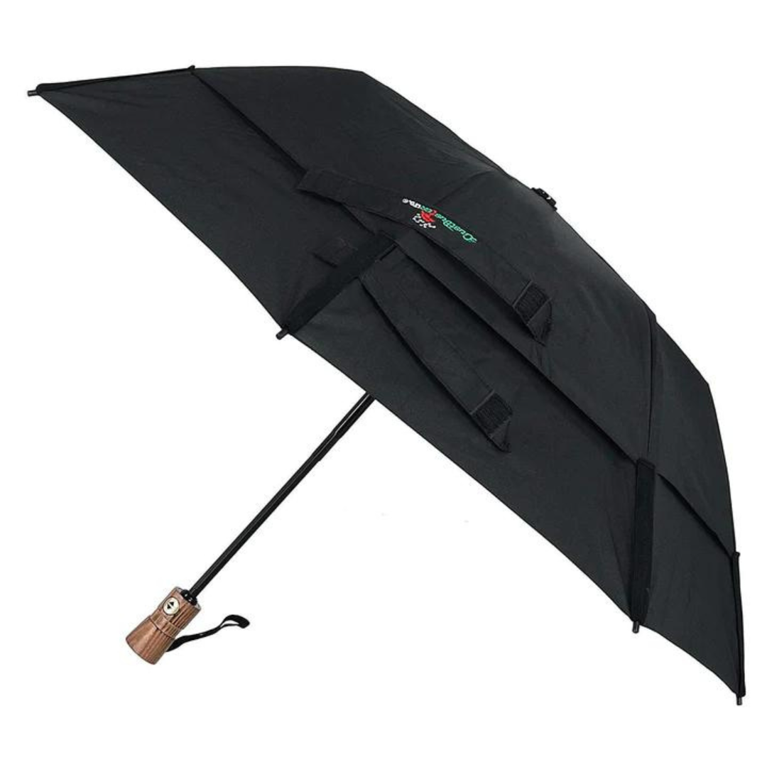 GustBuster LTD 43"Auto Open and Auto Close Compact Dual Canopy Windproof Folding Umbrella
