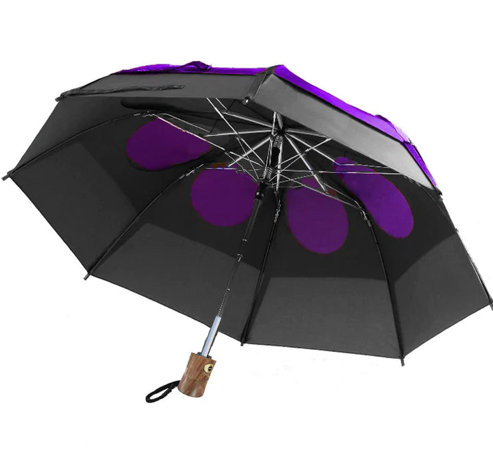 GustBuster LTD 43"Auto Open and Auto Close Compact Dual Canopy Windproof Folding Umbrella