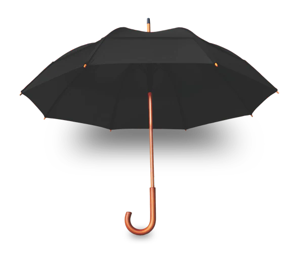GustBuster Classic 48" Auto Open Folding Windproof Umbrella Lightweight and Strong